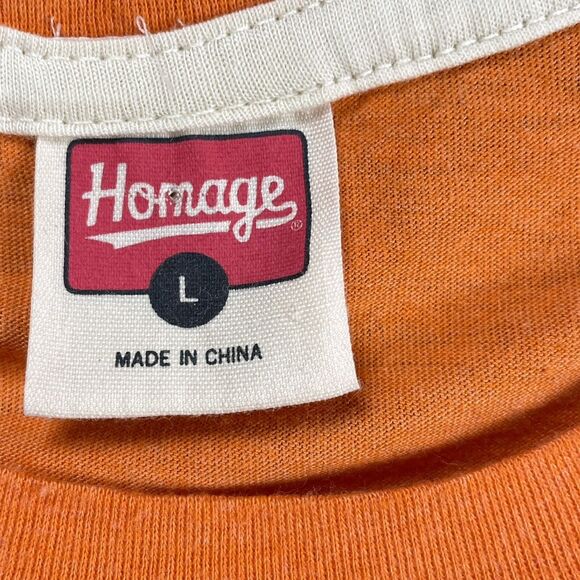 Cleveland Browns Shirt Vintage Logo Large NFL Football Orange  Sports Shirt - Picture 3 of 10